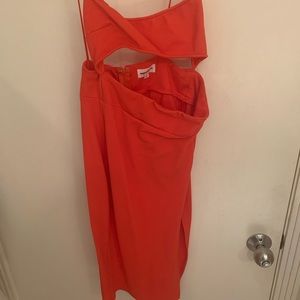 Superdown Trista Cut Out Dress in Poppy